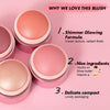 Vibradeal Luxury Multi-Use Hot Pink Blush Balm – Cute Mini Lip & Cheek Tint for Dark Skin Tones